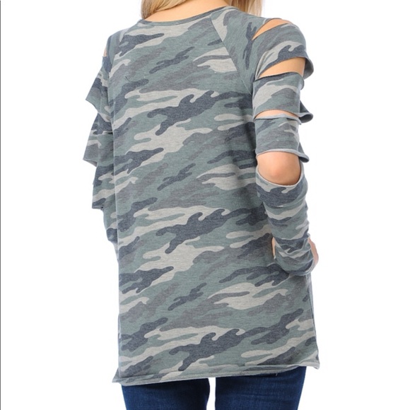 CUTOUT SLEEVE Camouflage - Picture 2 of 4